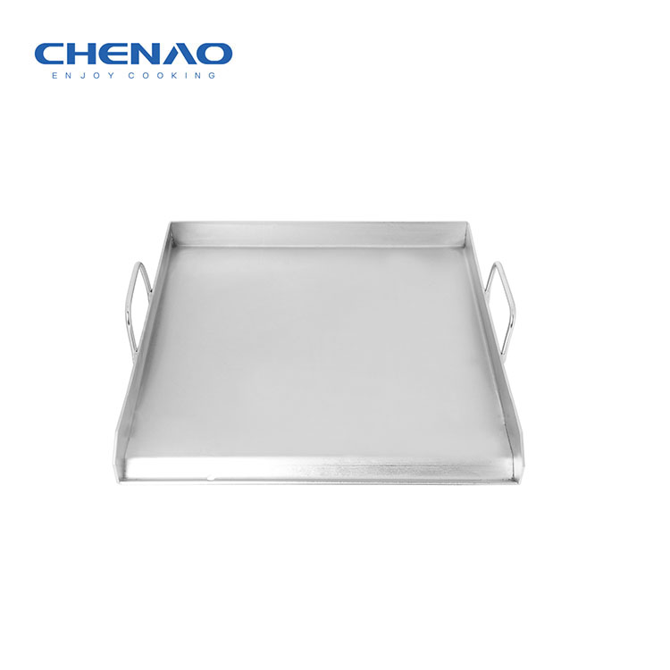 Outdoor BBQ griddle 201 stainless steel plate camping bakeware