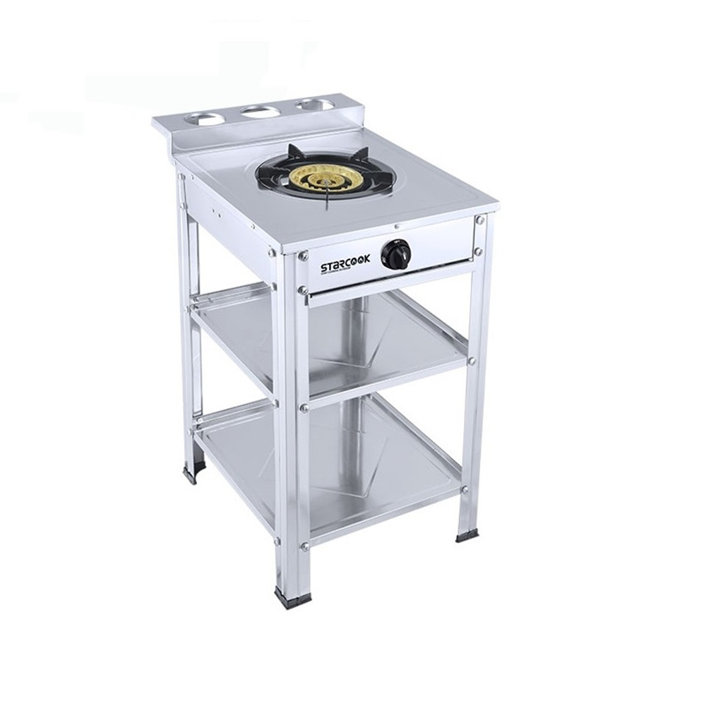 Stand Gas Cooker Stainless Steel Gas Stove 1 bunrer