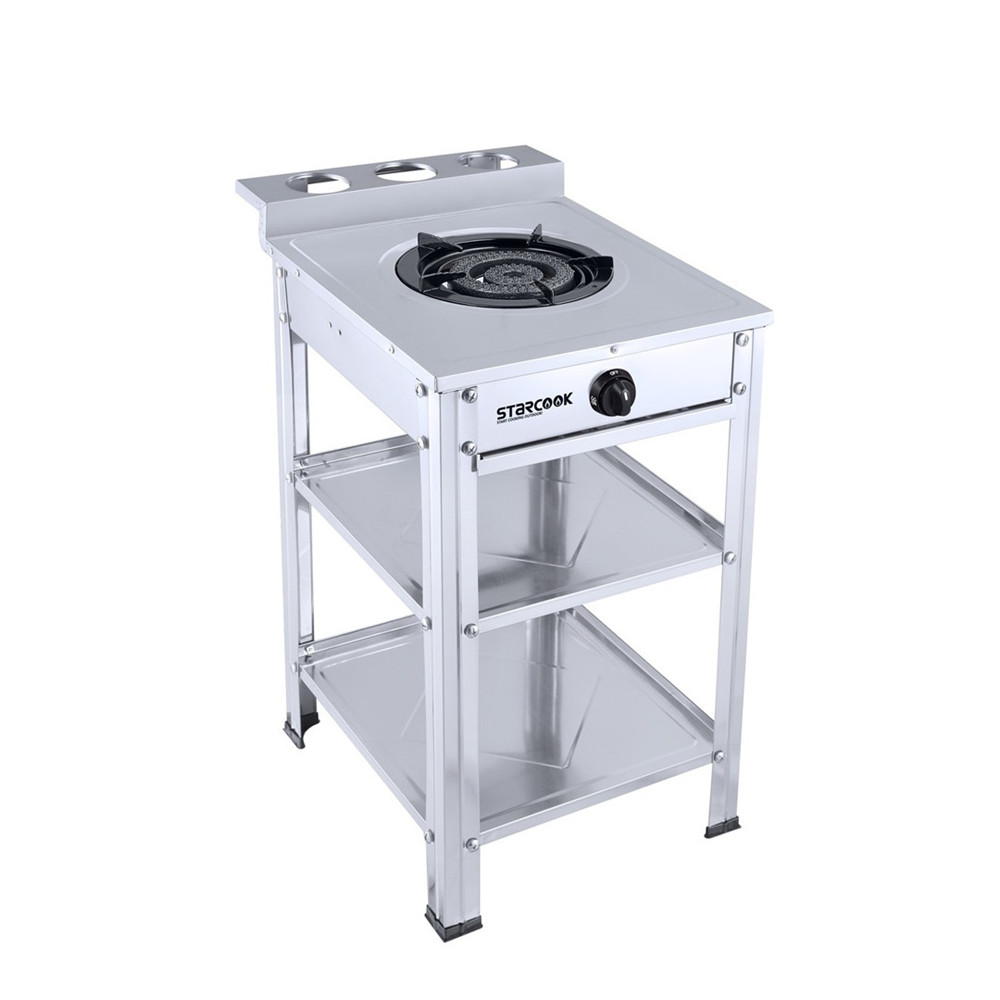 Stand Gas Cooker Stainless Steel Gas Stove 1 bunrer